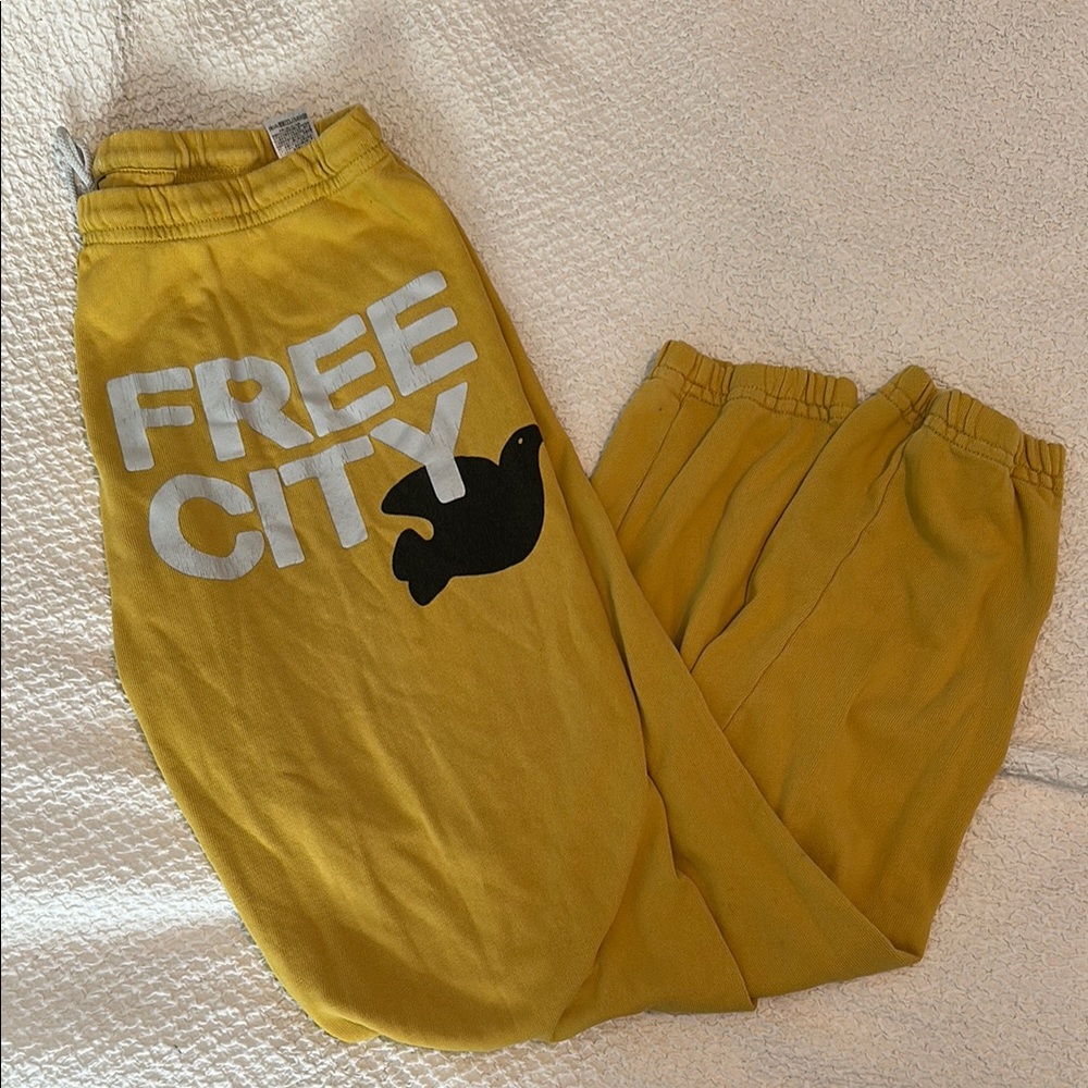 Free City Yellow Sweatpants
